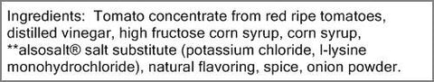 Image of Heinz No Salt Tomato Ketchup, 14 Ounce -- 6 per case.