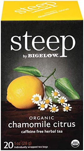 Image of Bigelow 17707 steep Tea, Chamomile Citrus Herbal, 1 oz Tea Bag, 20/Box