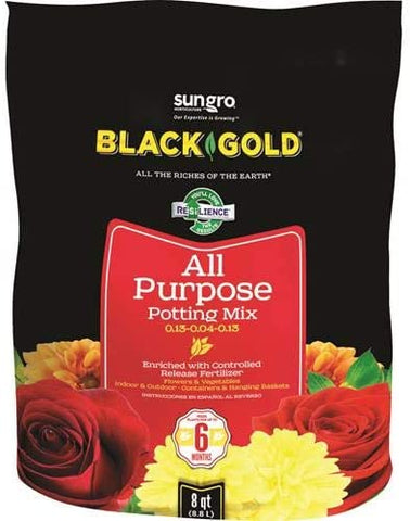 Image of Black Gold 1310102 8-Quart All Purpose Potting Soil with Control
