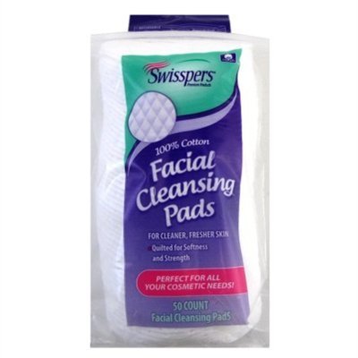 Image of Swisspers Facial Cleansing Pads 50 Count (3 Pack)