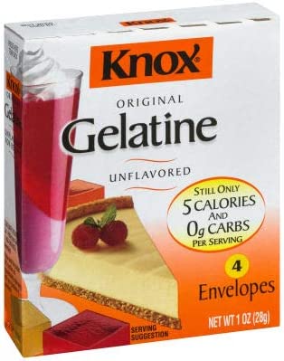 Image of Knox Original Gelatine Unflavored - 1 oz. box (4 individual powder gelatin envelopes)