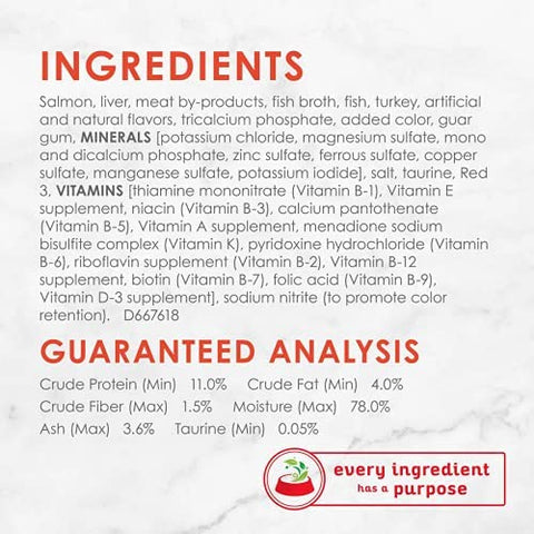 Image of Fancy Feast Classic Savory Salmon Feast Cat Food 3 oz, 12 Cans