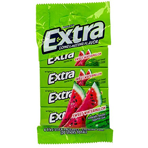 Image of Extra Fruit Sensations Sweet Watermelon - Long Lasting Fruit Flavor, 4 pk