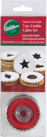 Image of Wilton 7 Piece Round Linzer Cutter Set (Pack of 2)
