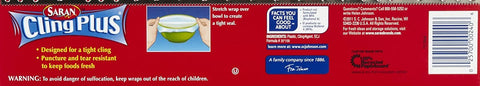 Image of Saran Cling Plus Plastic Wrap - 200 ft - 3 pk