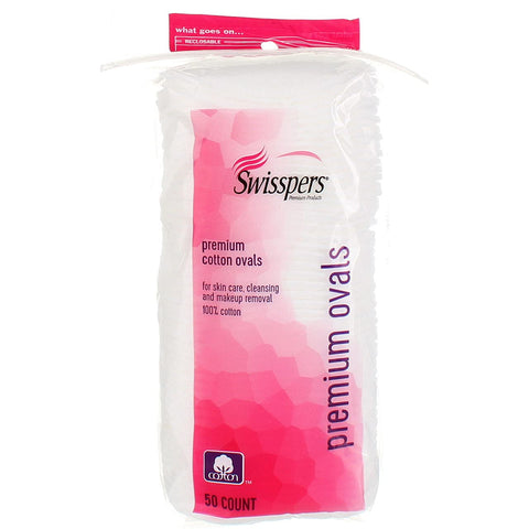 Image of Swisspers Cotton Ovals 50-Count (3-pack)