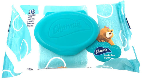 Image of Charmin Flushable Wipes, 40 Count (Pack of 3)