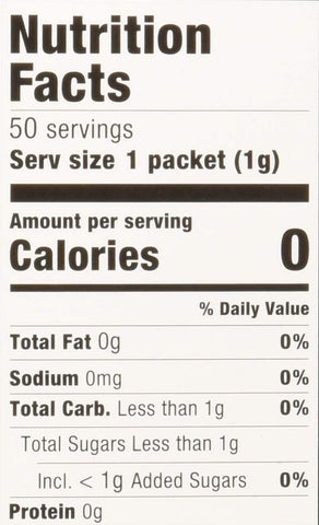 Image of Stevia In The Raw 50 Count Box , 1.75 ounce