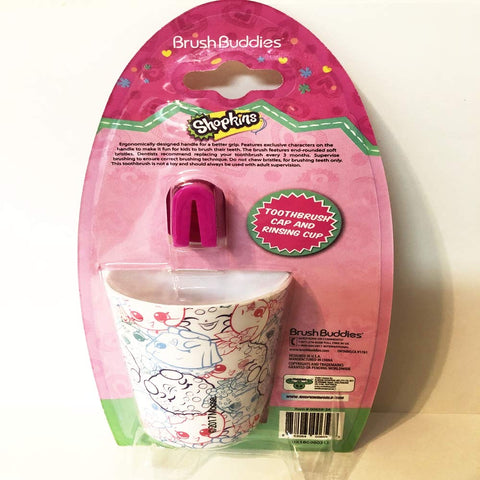 Image of Brush Buddies Children's Soft Bristle Toothbrush Set Including Toothbrush, Rinsing Cup, and 3D Toothbrush Cap