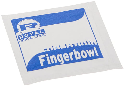 Image of Royal Moist Wet Wipe Towelette, Individually Wrapped, Package of 1000, White