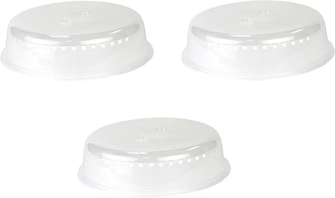 Image of Chef Craft Clear Microwave Cover 10-Inches Diameter (3-Pack)
