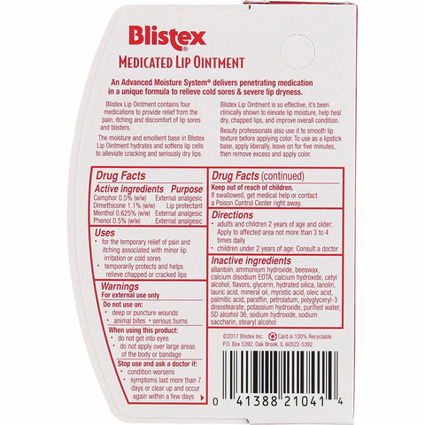 Image of Blistex Lip Medicated Ointment, 0.35 oz (Bundle of 5)