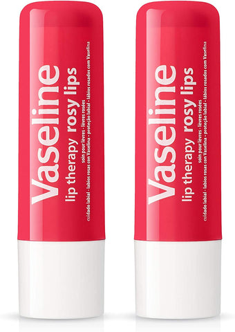 Image of Vaseline Lip Therapy Stick with Petroleum Jelly - 2 Pack (Rosy Lips)
