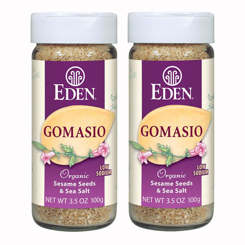 Image of Eden Foods Organic Salt Gomasio Sesame Seeds and Sea Salt, 3.5 ounces pack of 2