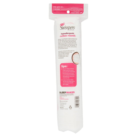 Image of Swisspers Hypoallergenic 100% Cotton Beauty Rounds, 100 Count, 3 Pack