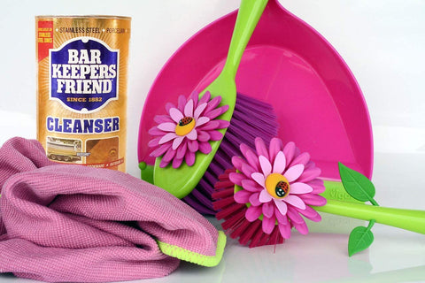 Image of Bar Keepers Friend Powder Cleanser (12 oz) -Multipurpose Cleaner & Stain Remover - Bathroom, Kitchen & Outdoor Use - for Stainless Steel,Copper,Brass,Ceramic,Porcelain,Bronze,Aluminum Cookware