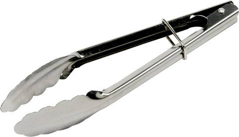 Image of Chef Craft Clam Shell Tongs, 9-Inch, Silver