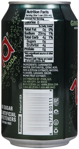 Image of Zevia All Natural Diet Soda - Ginger Ale - 12 oz - 6 pk