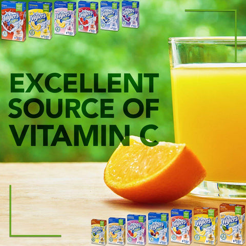 Image of Wyler’s Light Singles-To-Go Sugar Free Drink Mix, Peach Iced Tea, 8 CT Per Box (Pack of 3)