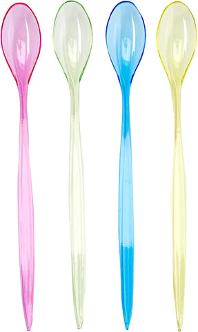 Image of Chef Craft Set of 8 Iced Tea, Cocktail and Milkshakes Spoons, Silver