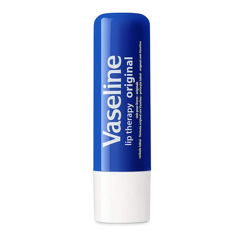 Image of Vaseline Lip Therapy Original | Lip Balm with Petroleum Jelly for Providing Your Lips with Ultimate Hydration and Essential Moisture to Treat Chapped, Dry, Peeling, or Cracked Lips; 0.16 Oz (3 Pack)