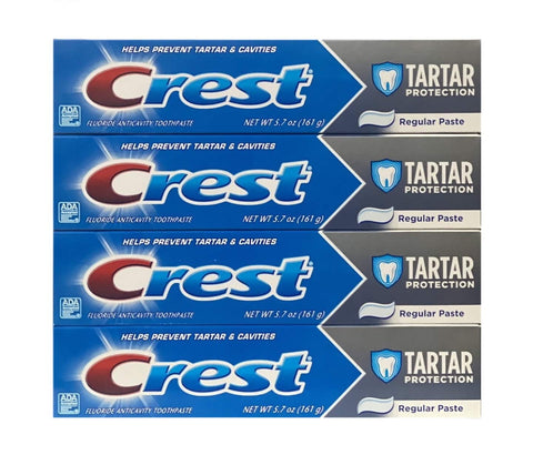 Image of Crest Tartar Protection, Regular Paste, 5.7 ounces (Pack of 4)