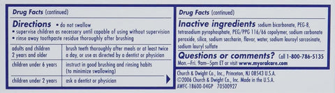 Image of Arm & Hammer Advance White Toothpaste - 0.9 Ounce Travel Size (Pack of 3)