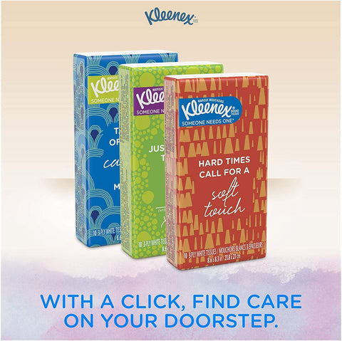 Image of KCC46651 - Kleenex Go Packs Facial Tissues