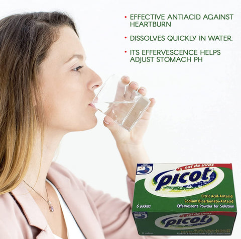 Image of Picot Sal De Uvas Antacid 8 Envelopes, 0.17 oz each