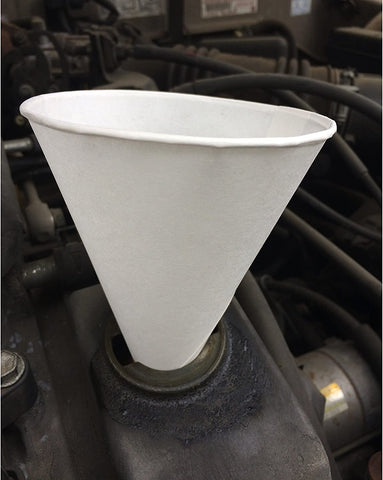Image of Konie Funnel Cups - 10.0KRF Recyclable Paper Cone Funnel, 10 oz Disposable {Tazas de cono de embudo}