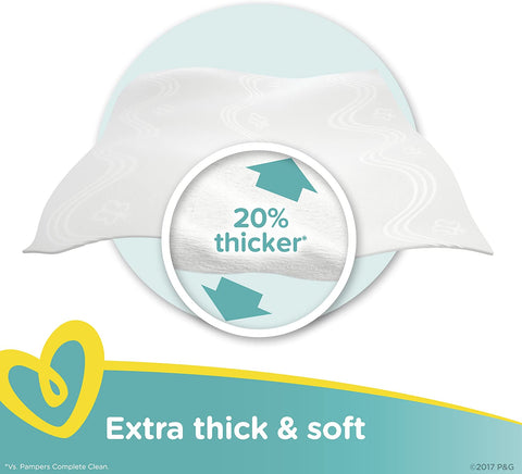 Image of Pampers Sensitive, Water Based Baby Wipes, 64 Count