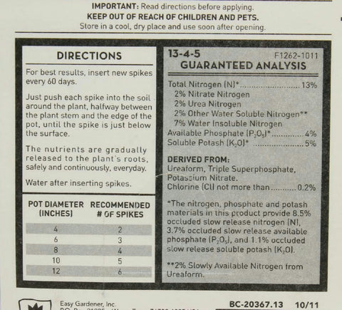 Image of Jobes Fertilizer Spikes for Beautiful Houseplants
