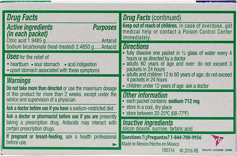 Image of Picot Sal De Uvas Antacid 8 Envelopes, 0.17 oz each