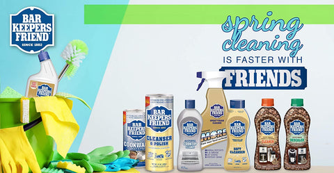 Image of Bar Keepers Friend Powder Cleanser (12 oz) -Multipurpose Cleaner & Stain Remover - Bathroom, Kitchen & Outdoor Use - for Stainless Steel,Copper,Brass,Ceramic,Porcelain,Bronze,Aluminum Cookware