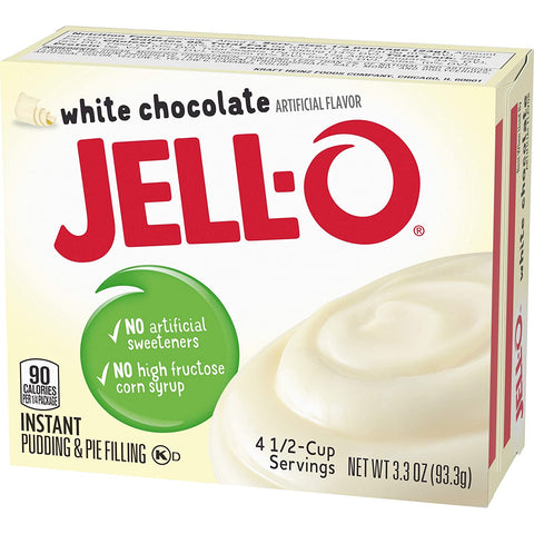 Image of Jell-O Instant White Chocolate Pudding & Pie Filling (3.3 oz Boxes, Pack of 6)