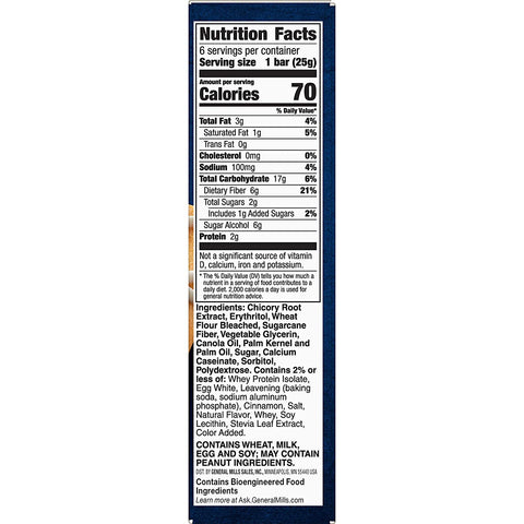 Image of Fiber One Brownies, 70 Calories, 5 Net Carbs, Snacks, Cinnamon Coffee Cake, 6ct