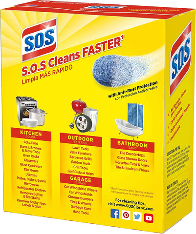 Image of S.O.S-10002 , Steel Wool Soap Pads, 10 Ct