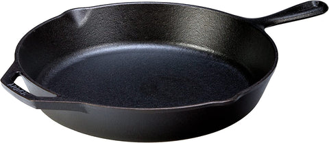 Image of Lodge Seasoned Cast Iron Skillet with Scrub Brush