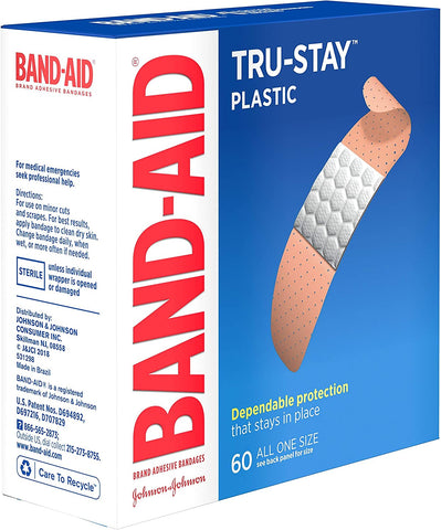 Image of Band-Aid Comfort-Flex Adhesive Bandages-Plastic-60ct, Family Pack