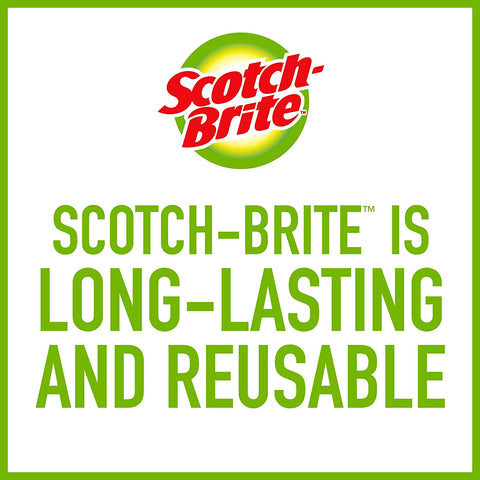 Image of Scotch-Brite Dobie Cleaning Pad, Ideal for Dishwashing, Kitchen, Bathroom and More, Scours Without Scratching, 1 Pad