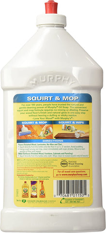 Image of Murphys Squirt and Mop Ready To Use Wood Floor Cleaner, 32 Ounce