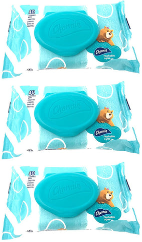 Image of Charmin Flushable Wipes, 40 Count (Pack of 3)