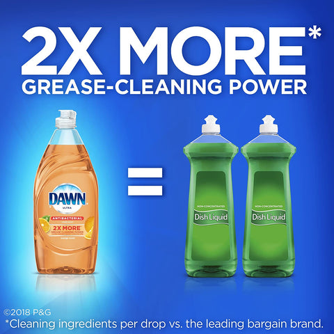 Image of Dawn Ultra Antibacterial Hand Soap, Dishwashing Liquid Dish Soap, Orange Scent, 19.4 fl oz