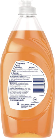 Image of Dawn Ultra Antibacterial Hand Soap, Dishwashing Liquid Dish Soap, Orange Scent, 19.4 fl oz