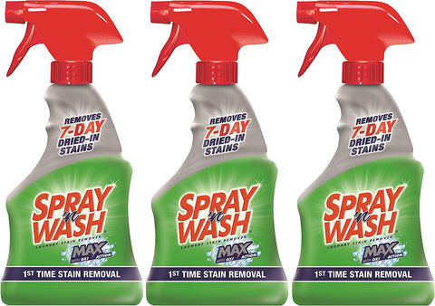 Image of Triple Pack Spray n Wash Laundry Stain Remover, 22 Fl Oz, Pack 3, Total 66 Fl. Oz