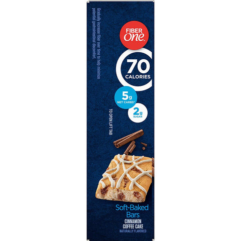 Image of Fiber One Brownies, 70 Calories, 5 Net Carbs, Snacks, Cinnamon Coffee Cake, 6ct