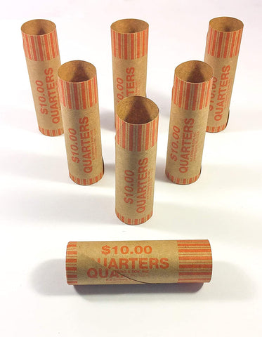 Image of Crimped Quarter Coin Wrappers -36 Count