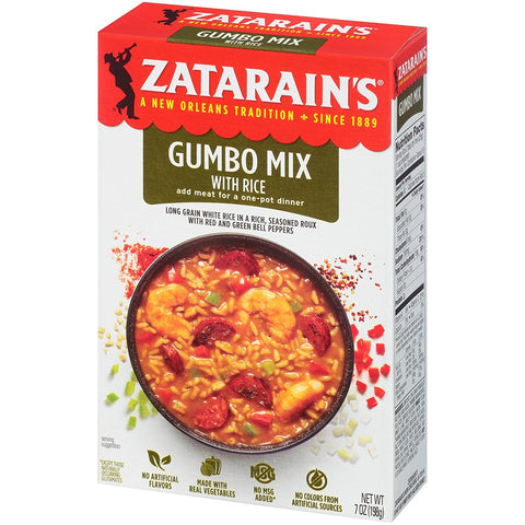 Image of Zatarain's Gumbo Mix With Rice, 7 Ounces - Pack of 3