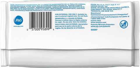 Image of Always Feminine Wipes, 0.498 Pound (Pack of 4)