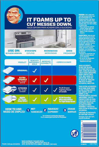 Image of Mr. Clean Magic Eraser Kitchen, Cleaning Pads with Durafoam, 4 count (Packaging May Vary)